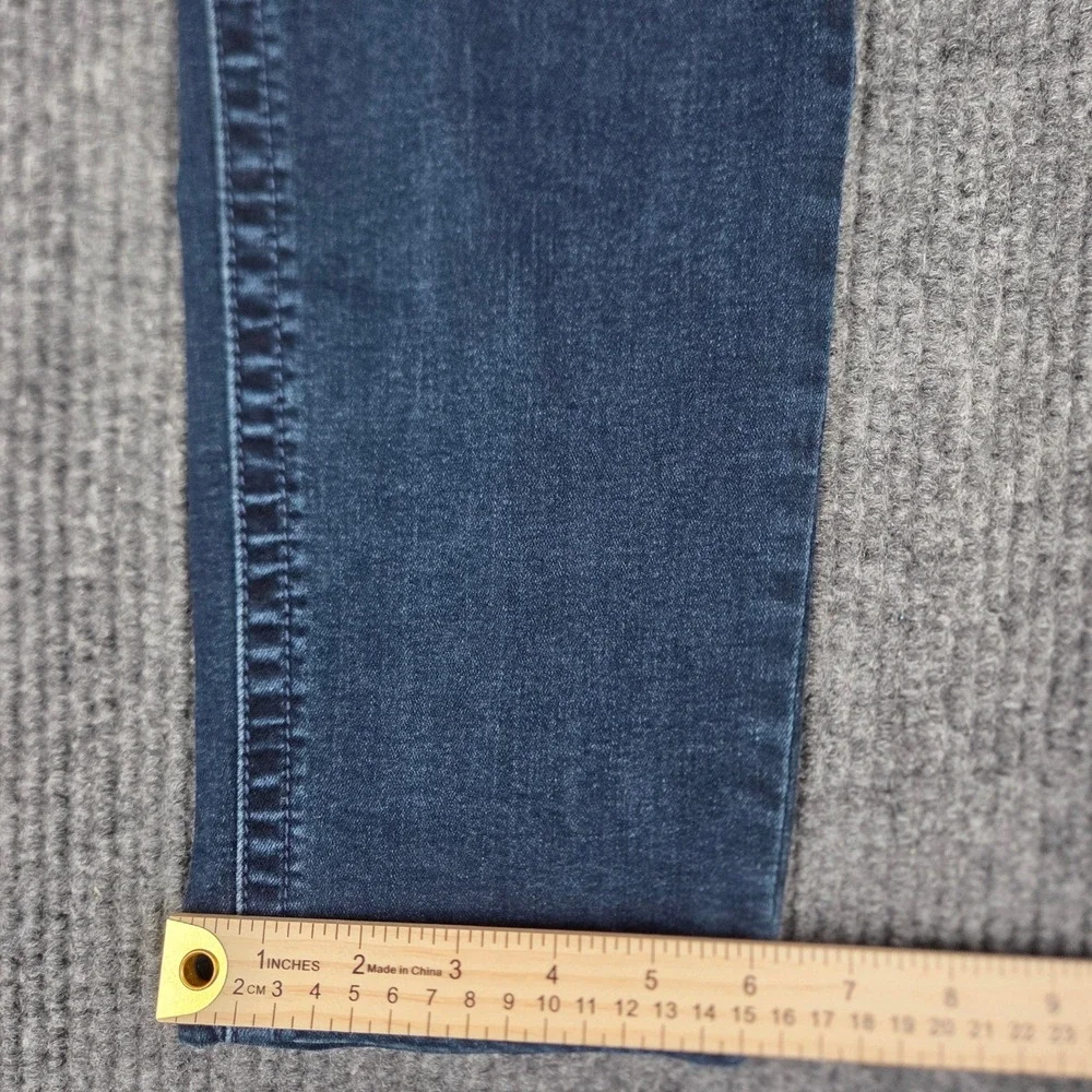 Seven7 Womens Skinny Jeans Clifton Blue Dark Wash Stretch Plus Size 14W SX1164QW